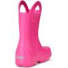 imageCrocs Kids Handle It Rain Boots  Waterproof Slip On Shoes  Kids Rain BootsPink Crush