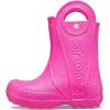 imageCrocs Kids Handle It Rain Boots  Waterproof Slip On Shoes  Kids Rain BootsPink Crush Glitter
