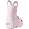 imageCrocs Kids Handle It Rain Boots  Waterproof Slip On Shoes  Kids Rain BootsPink Milk