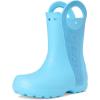imageCrocs Kids Handle It Rain Boots  Waterproof Slip On Shoes  Kids Rain BootsTinted Glass