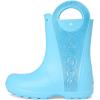 imageCrocs Kids Handle It Rain Boots  Waterproof Slip On Shoes  Kids Rain BootsTinted Glass