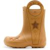 imageCrocs Kids Handle It Rain Boots  Waterproof Slip On Shoes  Kids Rain BootsWestern Umber