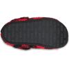 imageCrocs UnisexAdult Classic Cozzzy Slipper Fuzz Lined House Slippers for Women and MenBuffalo Plaid  Varsity RedBlack