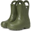 imageCrocs Kids Handle It Rain Boots  Waterproof Slip On Shoes  Kids Rain BootsArmy Green