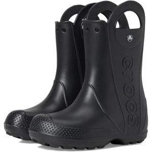 imageCrocs Kids Handle It Rain Boots  Waterproof Slip On Shoes  Kids Rain BootsBlack
