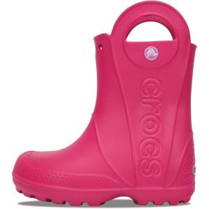 imageCrocs Kids Handle It Rain Boots  Waterproof Slip On Shoes  Kids Rain BootsCandy Pink