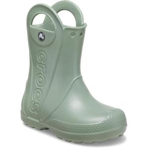 imageCrocs Kids Handle It Rain Boots  Waterproof Slip On Shoes  Kids Rain BootsMoss