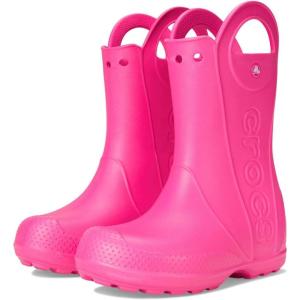 imageCrocs Kids Handle It Rain Boots  Waterproof Slip On Shoes  Kids Rain BootsPink Crush