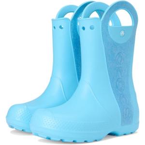 imageCrocs Kids Handle It Rain Boots  Waterproof Slip On Shoes  Kids Rain BootsTinted Glass