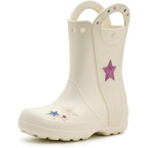 imageCrocs Kids Handle It Rain Boots  Waterproof Slip On Shoes  Kids Rain BootsWestern Summit White