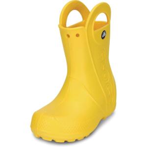 imageCrocs Kids Handle It Rain Boots  Waterproof Slip On Shoes  Kids Rain BootsYellow