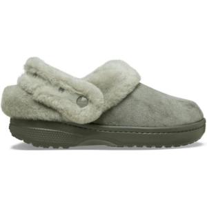 imageCrocs UnisexAdult Classic Unfurgettable Lined Clogs Fuzzy SlippersGalactic Grey Suede