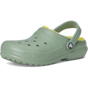 imageCrocs UnisexChild Classic Lined Clog Little KidBig Kid Moss 4 Medium