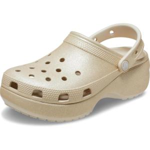 imageCrocs Womens Classic Platform Glitter Clog Champagne 5