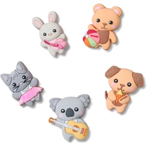 image:imageCrocs Jibbitz 5Pack Trendy Shoe Charms  Jibbitz for CrocsCutie Animal Friends