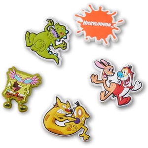 image:imageCrocs Jibbitz 5Pack Trendy Shoe Charms  Jibbitz for CrocsNickelodeon Throwback
