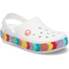image:imageCrocs Kids Crocband Chevron ClogWhite