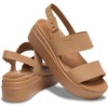 image:imageCrocs Womens Brooklyn Low Wedge SandalsMilk Chocolate