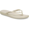 image:imageCrocs Womens Miami Flip Flops  Square Toe Flat  360 Degree Comfort  Croslite Foam FootbedAlmond Tint
