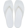 image:imageCrocs Womens Miami Flip Flops  Square Toe Flat  360 Degree Comfort  Croslite Foam FootbedChalk