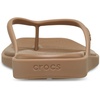 image:imageCrocs Womens Miami Flip Flops  Square Toe Flat  360 Degree Comfort  Croslite Foam FootbedMilk Chocolate