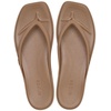 image:imageCrocs Womens Miami Flip Flops  Square Toe Flat  360 Degree Comfort  Croslite Foam FootbedMilk Chocolate