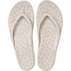 image:imageCrocs Womens Miami Round Toe Flip Flops  Flexible Straps  360 Degree Comfort  Croslite Foam FootbedAlmond TintLeopard