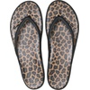 image:imageCrocs Womens Miami Round Toe Flip Flops  Flexible Straps  360 Degree Comfort  Croslite Foam FootbedBlackSepiaLeopard