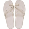 image:imageCrocs Womens Miami Toe Loop Sandals  Square Toe Flat  Flexible Straps  Croslite Foam FootbedAlmond Tint