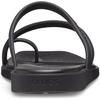 image:imageCrocs Womens Miami Toe Loop Sandals  Square Toe Flat  Flexible Straps  Croslite Foam FootbedBlack