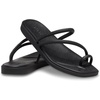 image:imageCrocs Womens Miami Toe Loop Sandals  Square Toe Flat  Flexible Straps  Croslite Foam FootbedBlack