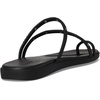 image:imageCrocs Womens Miami Toe Loop Sandals  Square Toe Flat  Flexible Straps  Croslite Foam FootbedBlack Studs