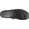 image:imageCrocs Womens Miami Toe Loop Sandals  Square Toe Flat  Flexible Straps  Croslite Foam FootbedBlack Studs