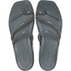 image:imageCrocs Womens Miami Toe Loop Sandals  Square Toe Flat  Flexible Straps  Croslite Foam FootbedCarbon Jelly