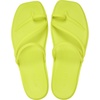 image:imageCrocs Womens Miami Toe Loop Sandals  Square Toe Flat  Flexible Straps  Croslite Foam FootbedCitrus