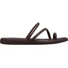 image:imageCrocs Womens Miami Toe Loop Sandals  Square Toe Flat  Flexible Straps  Croslite Foam FootbedCoffee