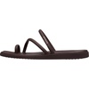 image:imageCrocs Womens Miami Toe Loop Sandals  Square Toe Flat  Flexible Straps  Croslite Foam FootbedCoffee