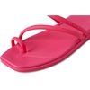 image:imageCrocs Womens Miami Toe Loop Sandals  Square Toe Flat  Flexible Straps  Croslite Foam FootbedDragon Fruit