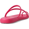 image:imageCrocs Womens Miami Toe Loop Sandals  Square Toe Flat  Flexible Straps  Croslite Foam FootbedDragon Fruit
