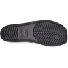 image:imageCrocs Womens Miami Toe Loop Sandals  Square Toe Flat  Flexible Straps  Croslite Foam FootbedMetallic Black
