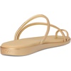 image:imageCrocs Womens Miami Toe Loop Sandals  Square Toe Flat  Flexible Straps  Croslite Foam FootbedMetallic Gold