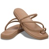 image:imageCrocs Womens Miami Toe Loop Sandals  Square Toe Flat  Flexible Straps  Croslite Foam FootbedMilk Chocolate