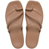 image:imageCrocs Womens Miami Toe Loop Sandals  Square Toe Flat  Flexible Straps  Croslite Foam FootbedMilk Chocolate