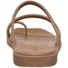image:imageCrocs Womens Miami Toe Loop Sandals  Square Toe Flat  Flexible Straps  Croslite Foam FootbedMilk Chocolate