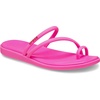 image:imageCrocs Womens Miami Toe Loop Sandals  Square Toe Flat  Flexible Straps  Croslite Foam FootbedPink Crush