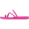 image:imageCrocs Womens Miami Toe Loop Sandals  Square Toe Flat  Flexible Straps  Croslite Foam FootbedPink Crush