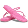 image:imageCrocs Womens Miami Toe Loop Sandals  Square Toe Flat  Flexible Straps  Croslite Foam FootbedPink Lemonade Jelly