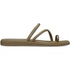 image:imageCrocs Womens Miami Toe Loop Sandals  Square Toe Flat  Flexible Straps  Croslite Foam FootbedSepia Metallic