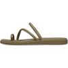 image:imageCrocs Womens Miami Toe Loop Sandals  Square Toe Flat  Flexible Straps  Croslite Foam FootbedSepia Metallic