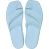 image:imageCrocs Womens Miami Toe Loop Sandals  Square Toe Flat  Flexible Straps  Croslite Foam FootbedSky Blue Jelly